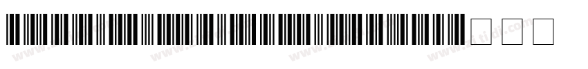 Free 3 of 9 Extend字体转换